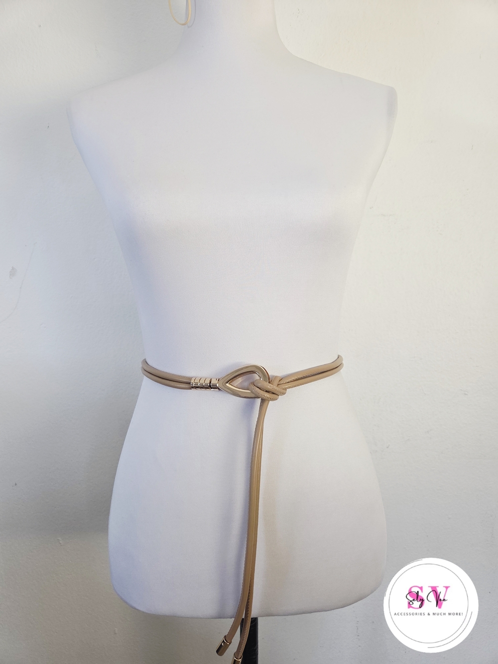 Tan Knotted Belt